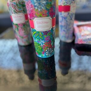 Lilly Pulitzer, Colorful Floral Print Tumbler